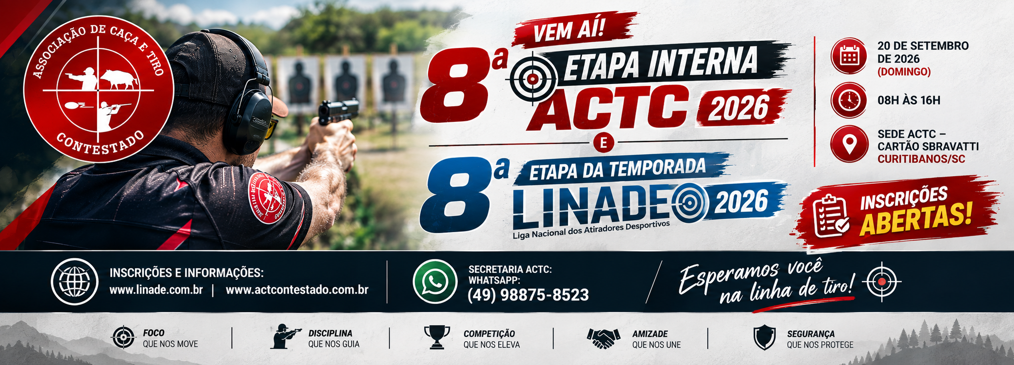 Participe 8 Etapa Interna ACTC e Linade 2026
